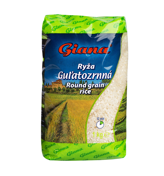 Round Grain Rice 1kg Gaston, s.r.o.